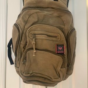 LARGE ARMY GREEN ROXY BACKPACK